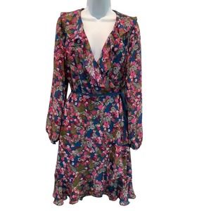 BETSEY JOHNSON VERY CHERRY VINTAGE REMAKE WRAP DRESS 10